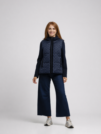 White Print Light Cotton Overhead Blouse