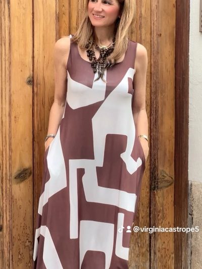 Vestido Amelia Tirantes marrón