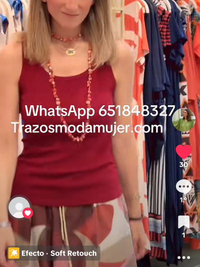 Camiseta tirante roja