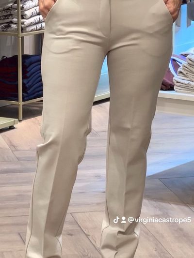 Pantalón zanco bolsillo francés